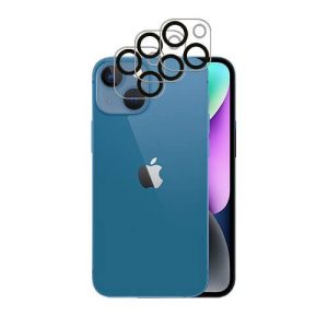 [Set of 3] Tempered Glass Film Guards for Anti-Scratch Protection of Apple iPhone 14 Camera Lens