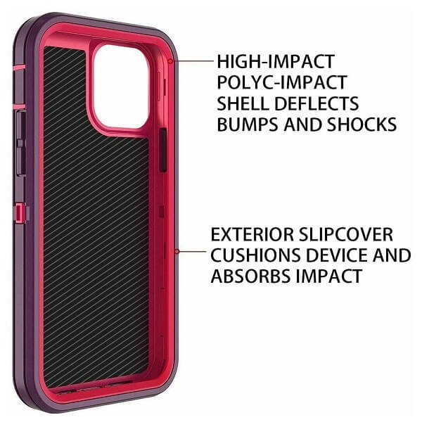 Purple Shockproof Case for Apple iPhone 14: New Built to Withstand Drops and Provide Resilient Protection - Image 4