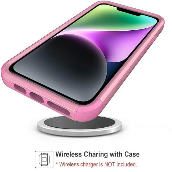 Best 3-in-1 Rose Gold Tough Armor Hybrid Defender Ultimate Protective Cover for Apple iPhone 14 - Image 4