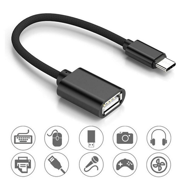New Adapter Cable-Black Micro USB to OTG Cable Compatibility for Samsung S5, S6, S7, Note 4, 5, and Tablets - Image 5