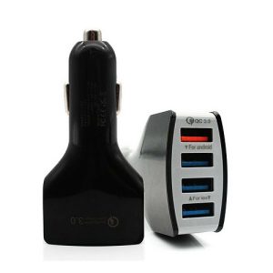 Adapter Qualcomm QC3.0 Fast Charging Car Charger Adapter with Four port