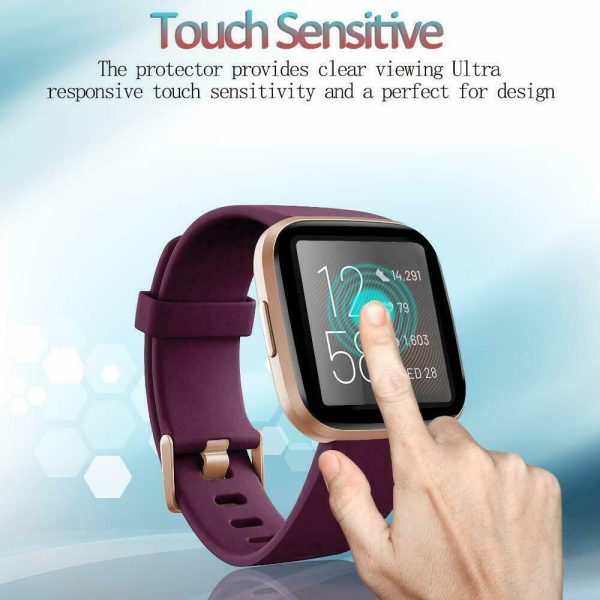 Best Fitbit Versa 2 Screen Protector Full coverage Glass Screen Protector - Image 7