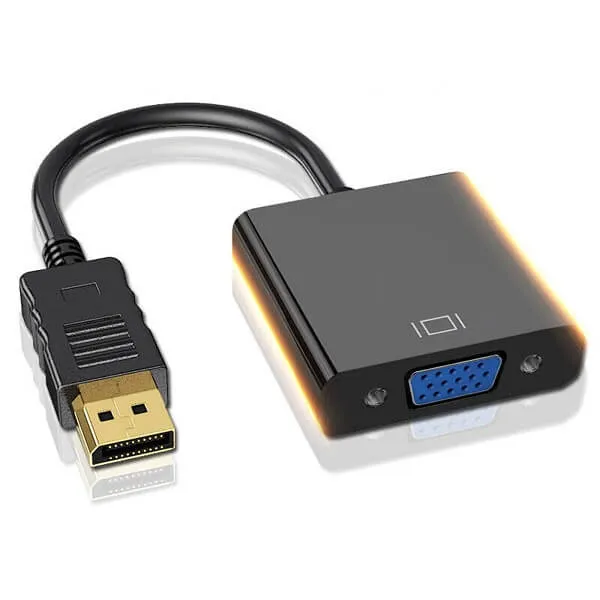 DisplayPort DP to VGA Adapter 1080P Converter Chromebox