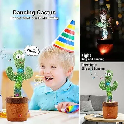 Best Twisting Body Dancing Cactus Baby Toy Repeat What You Said 120 English Songs - Image 5