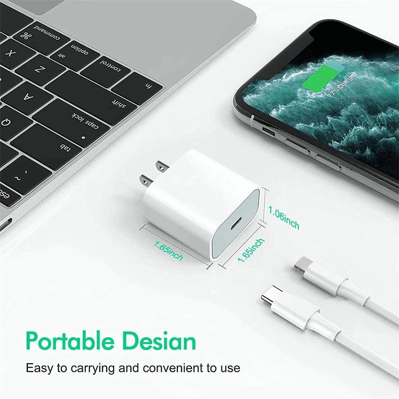 New Fast PD Wall Charger C Power Adapter 20w For Samsung iPhone iPad - Image 7