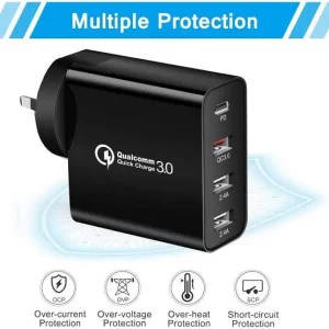 multiple protection fast phone charger charging adapter