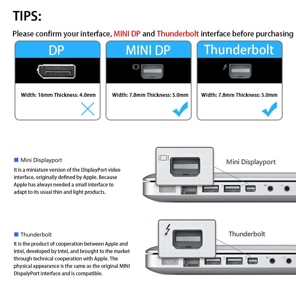 White Mini DP to DVI Adapter 1080P Display Port Converter Chromebox 60HZ For Computer, Desktop, Laptop, PC, Monitor, Projector, HDTV New and Best - Image 8