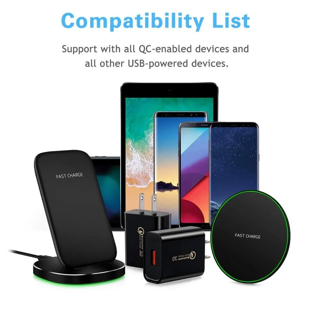 Black Fast Charge Charging Qualcomm 25W US Wall Adapter - Image 8