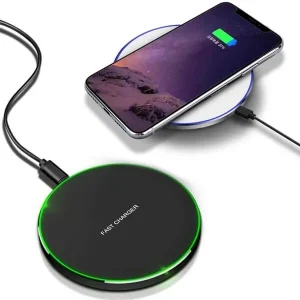 Qi Fast Wireless Charging Charger Pad 15w for Apple iPhone Samsung Galaxy Huawei (Black)