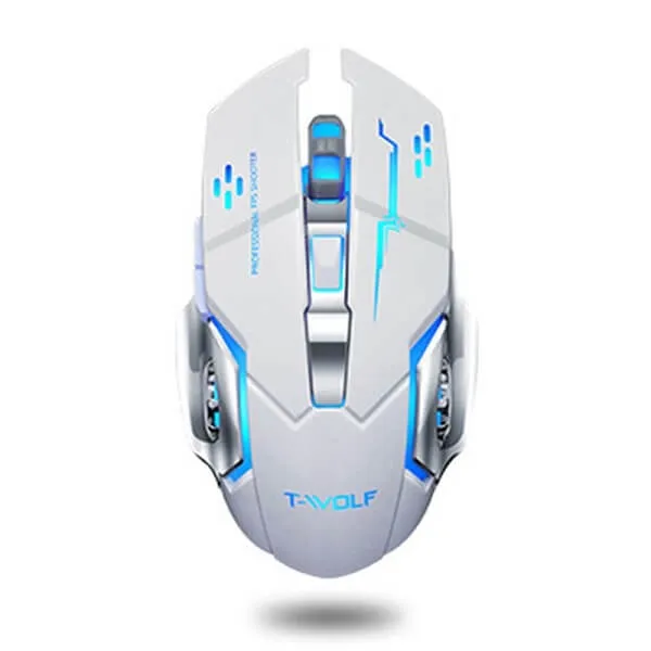 Best wireless computer gaming mouse Q13 portable Optical Wireless mouse 2.4 (White)